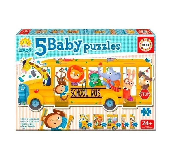 BABY PUZZLES SCHOOLBUS (18026/22025)*12