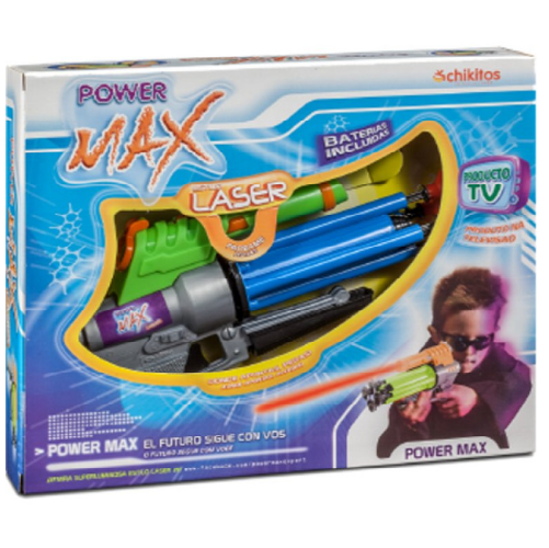 POWER MAX LASER PISTOLA LANZA 4 FLECHAS (J3001)