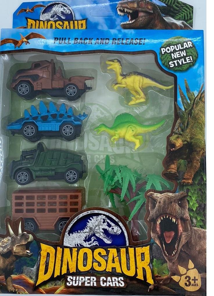 Dinosaurios y Vehículos en Caja