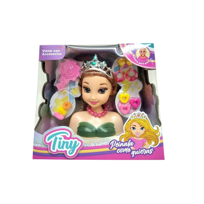 Muñeca para Peinar Tiny con Accesorios