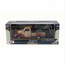 PLYMOUTH PICKUP 1941 MARRON 1:24 (MET068)*6