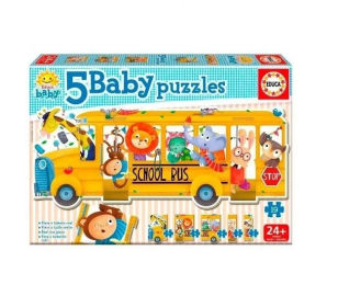 BABY PUZZLES SCHOOLBUS (18026/22025)*12