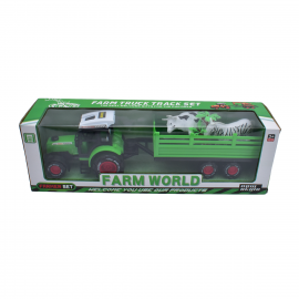 Tractor con Acoplado y Animales