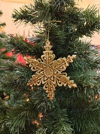 Adorno Navideño Flor Nieve x1